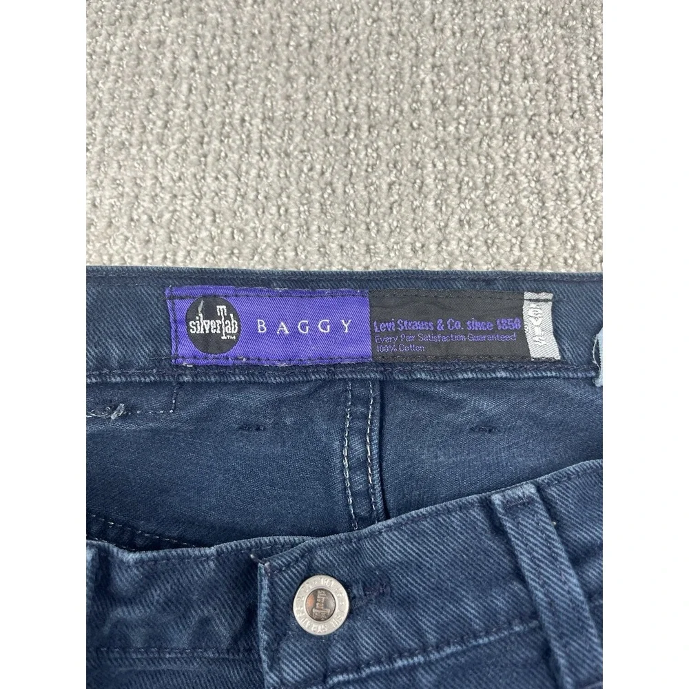 Vintage Levis SilverTab Jeans Mens 36x32 (34x31) Indigo Baggy Purple Label 1994‎